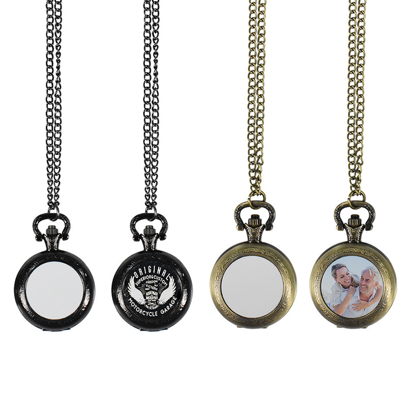 Vintage Fashion Jewelry Necklaces - สร้อยคอจี้นาฬิกาพกโลหะวินเทจแบบกำหนดเอง สร้อยคอนาฬิกาคลาสสิก เครื่องประดับแฟชั่นสำหรับผู้ชายและผู้หญิง