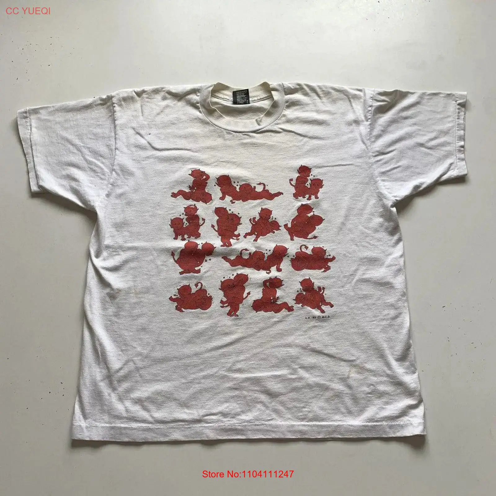 Vintage Fashion Victim Shirt - เสื้อยืดวินเทจยุค 90 ลาย Devil Sex Funny