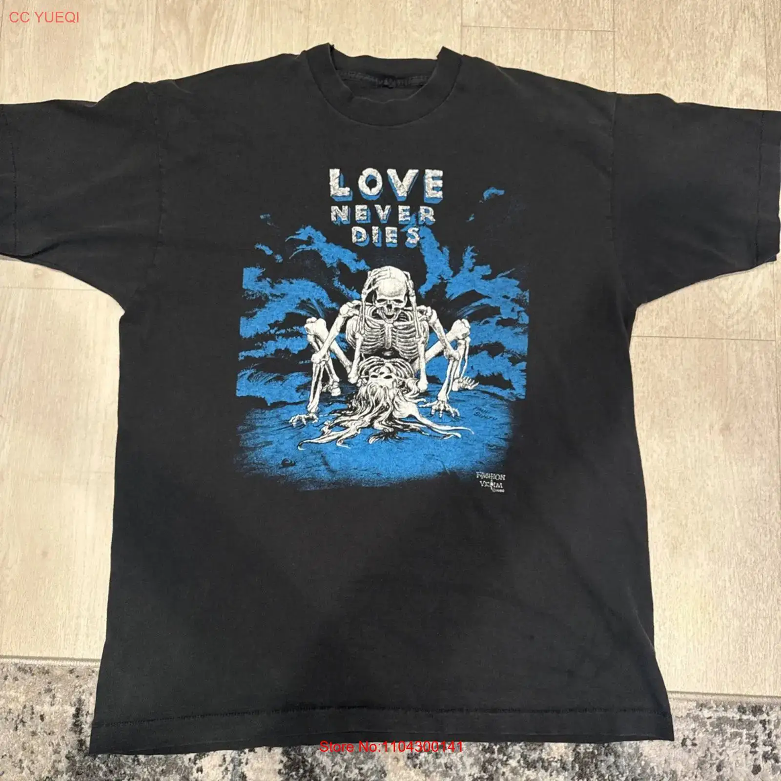 Vintage Fashion Victim Shirt - เสื้อยืดลายโครงกระดูก VTG วินเทจ 1990 แฟชั่น Victim