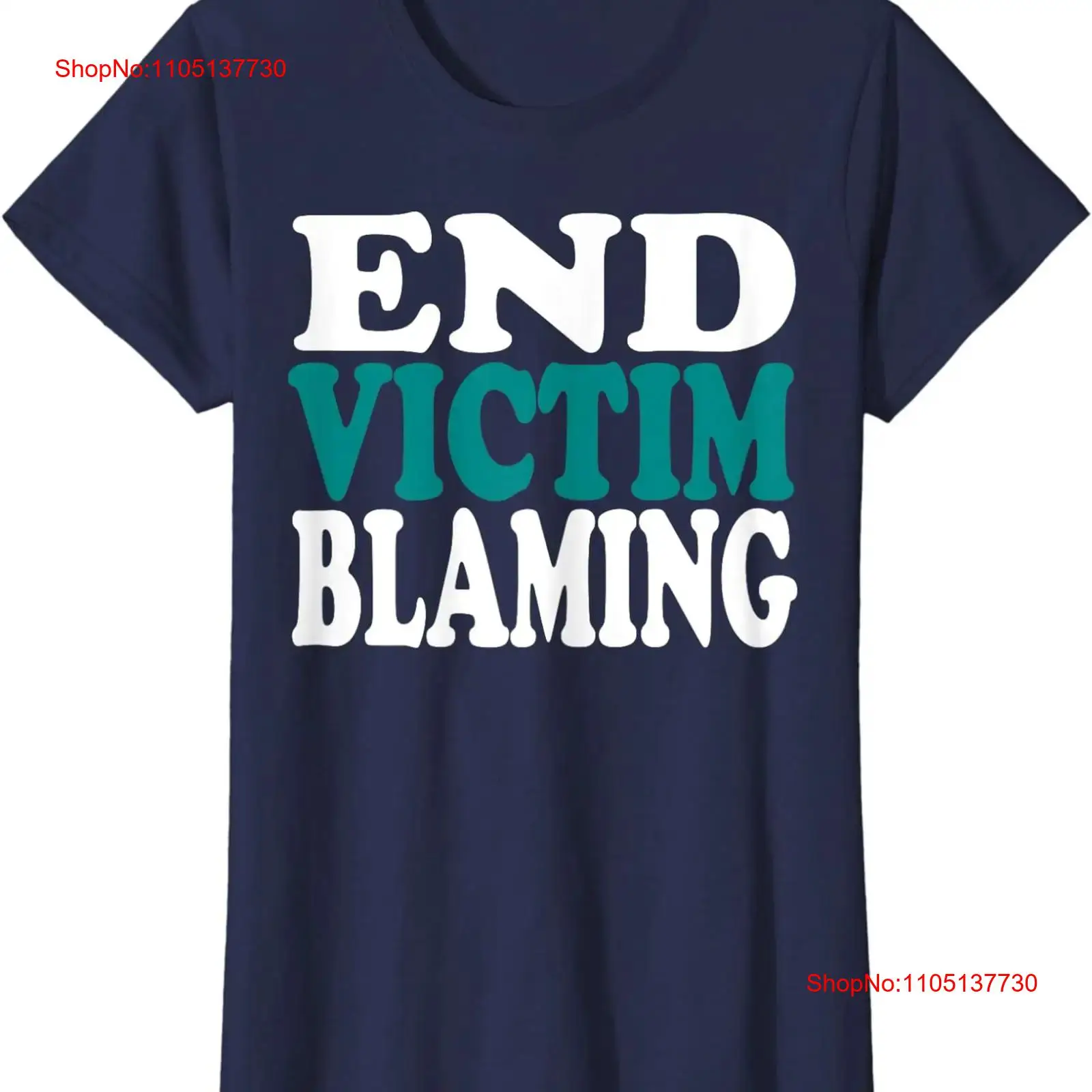 Vintage Fashion Victim Shirt - เสื้อยืดคอกลมผู้หญิงลาย End Victim Blaming Sexual Assault
