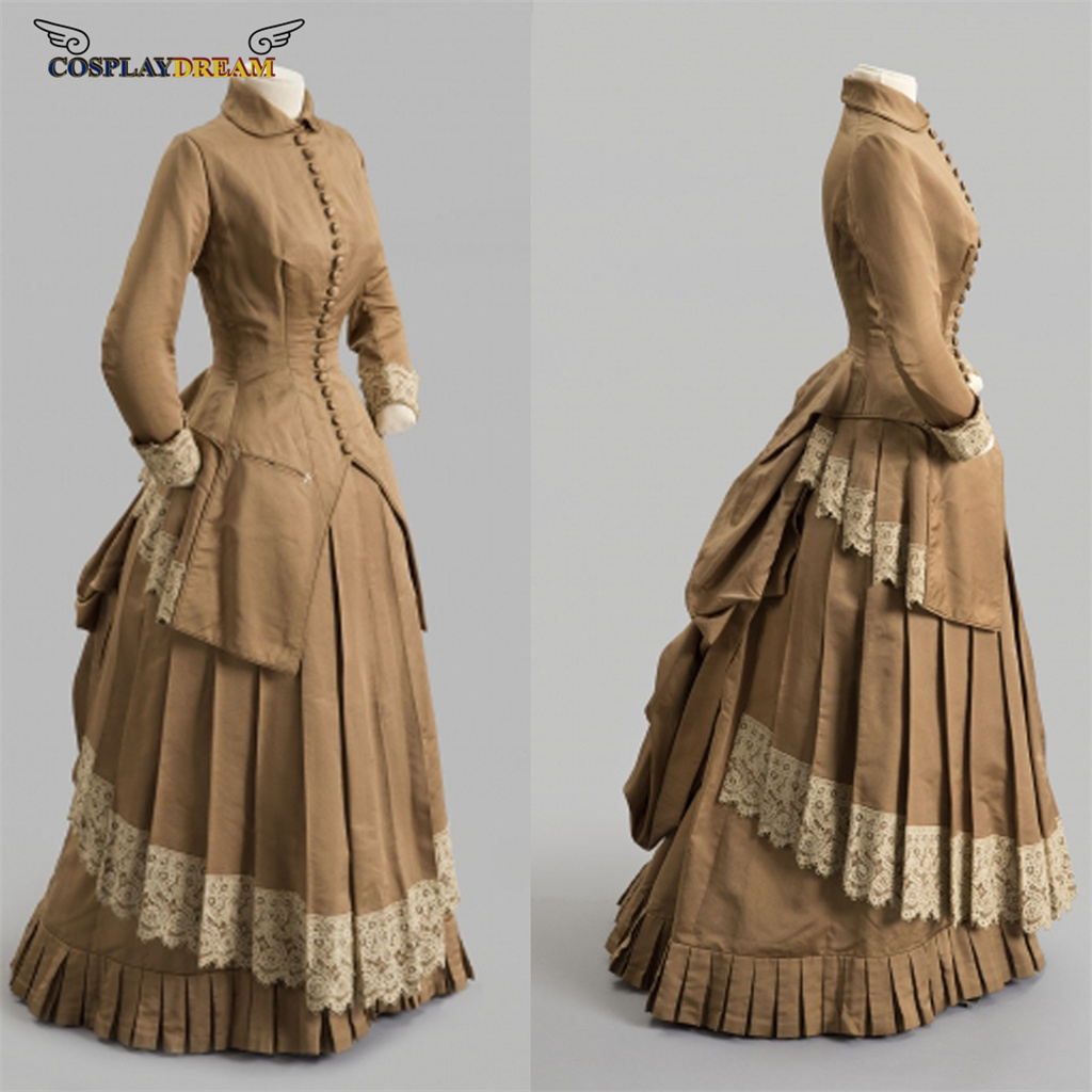 Vintage Fashion Fabrics - ชุดเดรสแฟชั่นยุคศตวรรษที่ 19 ชุดเดรสบอลกาวน์สไตล์วิคตอเรียน ชุดเดรสสไตล์วิคตอเรียนกอธิค ชุดเดรสสไตล์เอ็ดเวิร์ด ชุดเดรสสไตล์เซาเทิร์นเบลล์สำหรับผู้หญิง