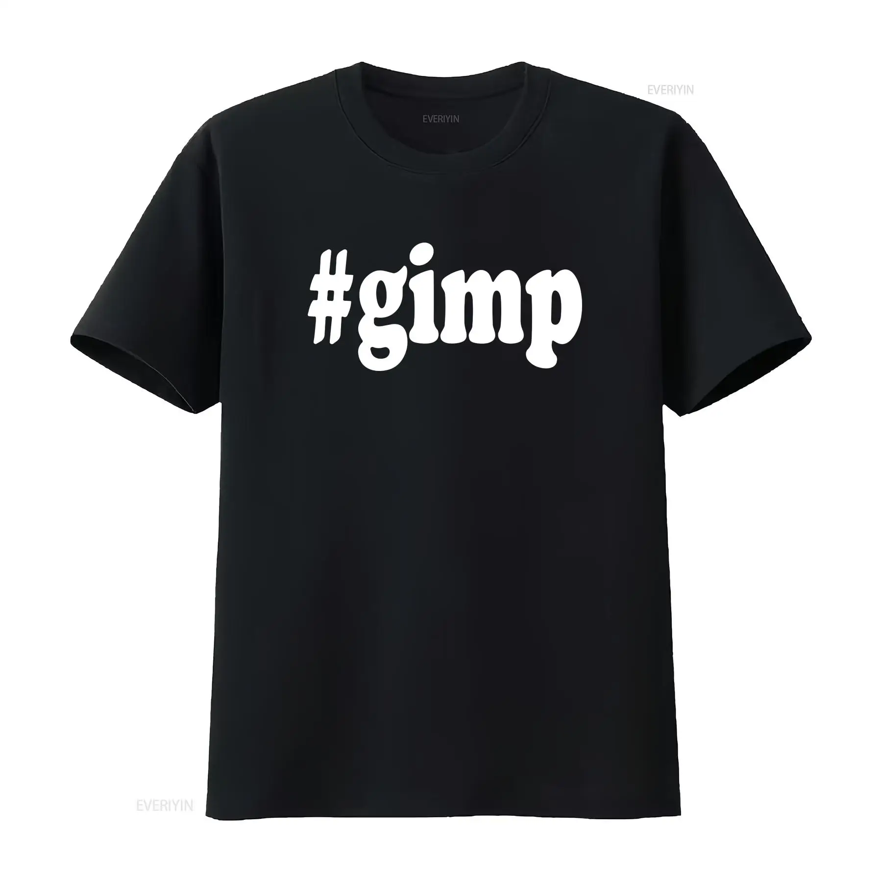 Vintage Fashion Hashtags - เสื้อยืด Gimp Hashtag ลายตลก สีดำขาว ผ้าฝ้ายวินเทจ