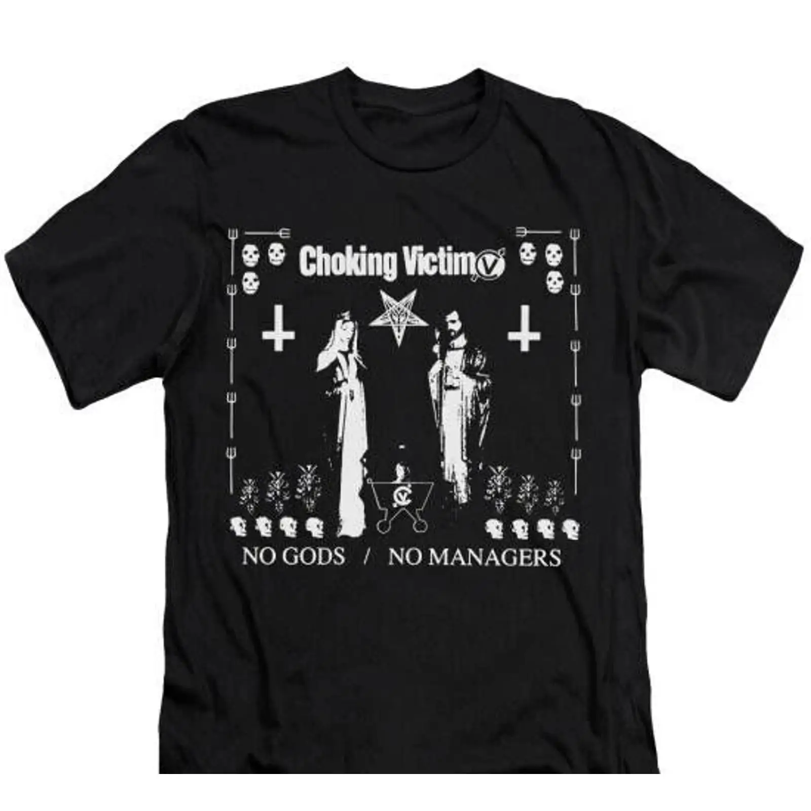Vintage Fashion Victim Shirt - เสื้อยืดวงดนตรี Choking Victim สินค้าของแฟนเพลง อินดี้ร็อก พังก์