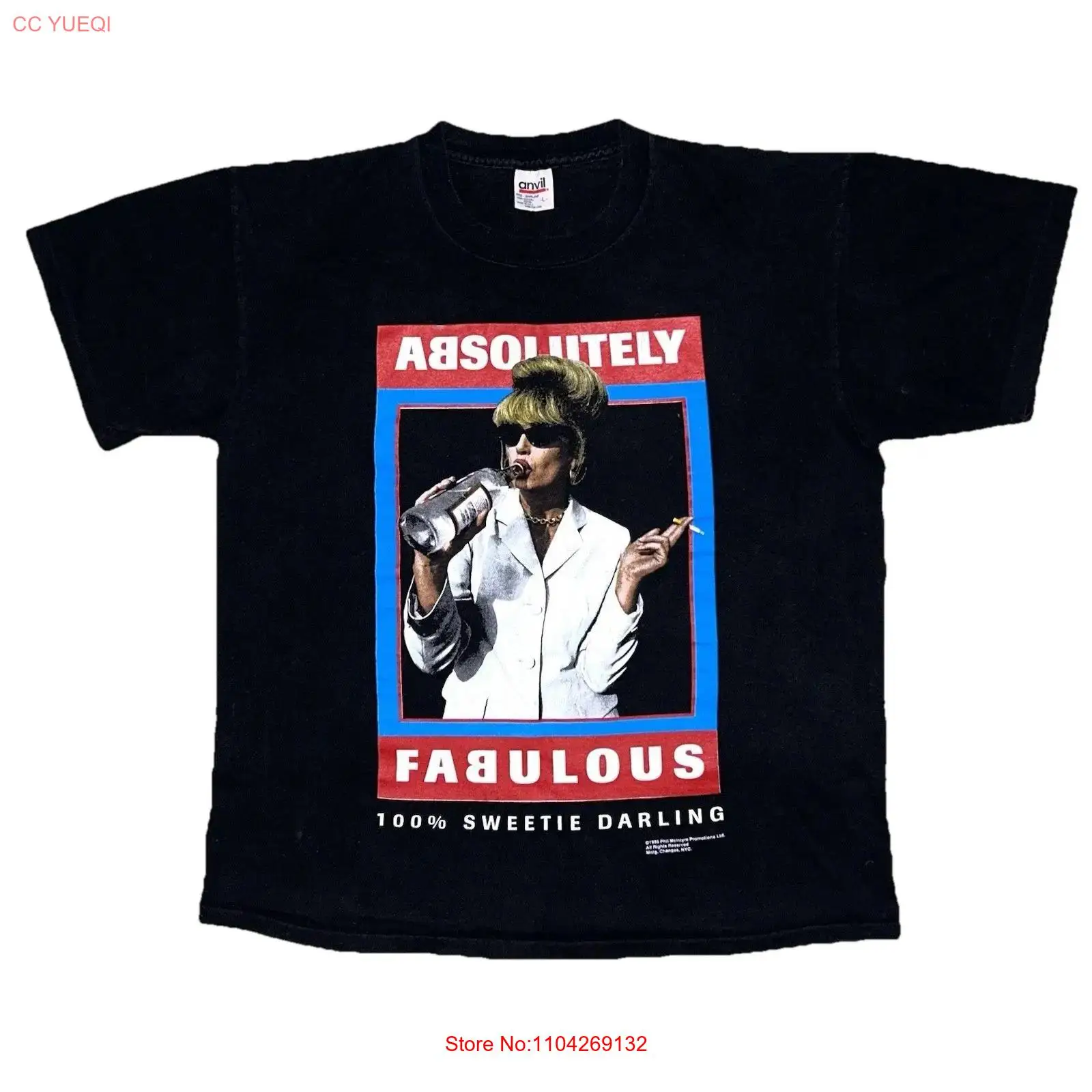 Vintage Fashion Tv - เสื้อยืดรายการทีวีวินเทจ 1995 Absolutely Fabulous Sweetie Darling