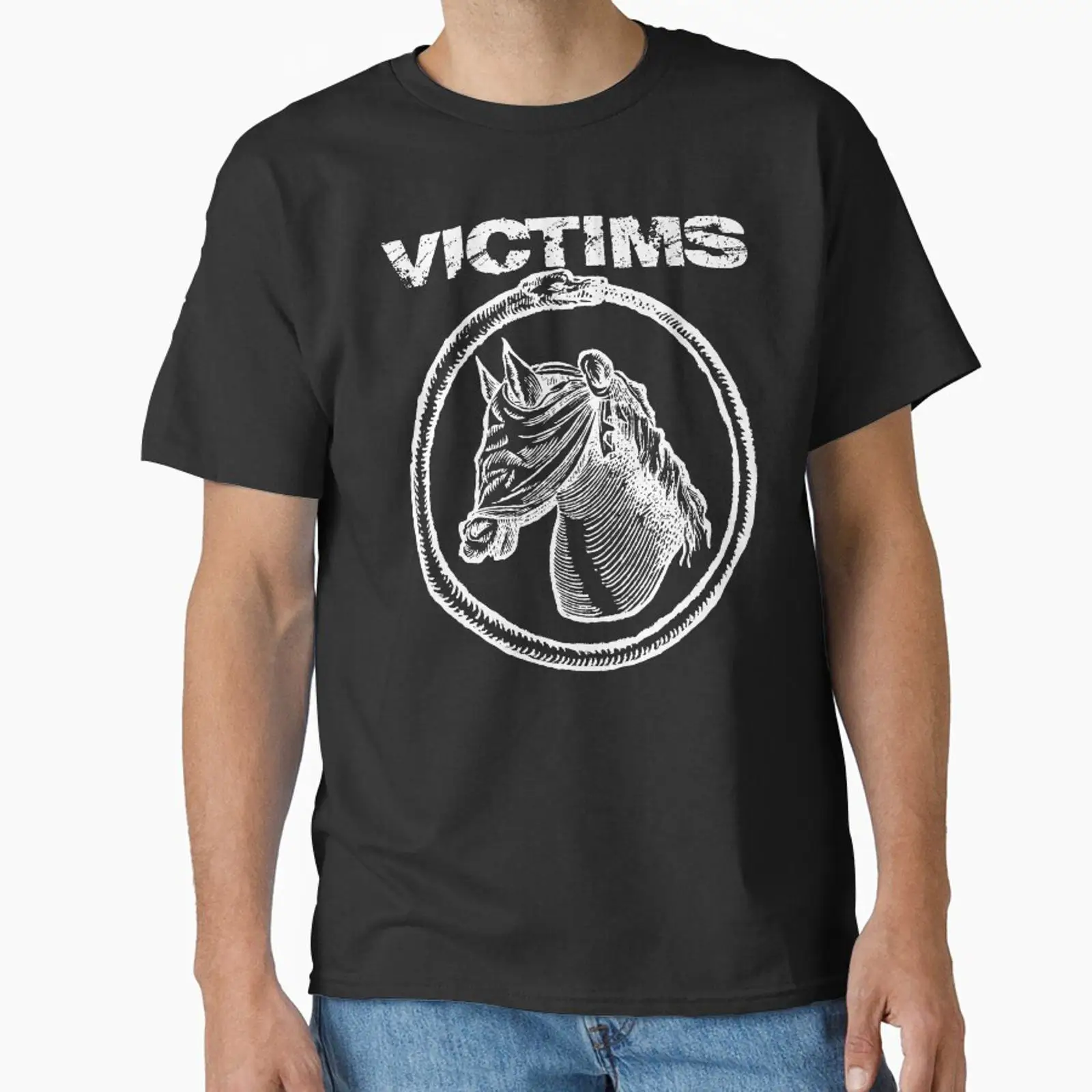 Vintage Fashion Victim Shirt - เสื้อยืด VICTIMS HORSE คลาสสิค วินเทจ ลุคสบายๆ