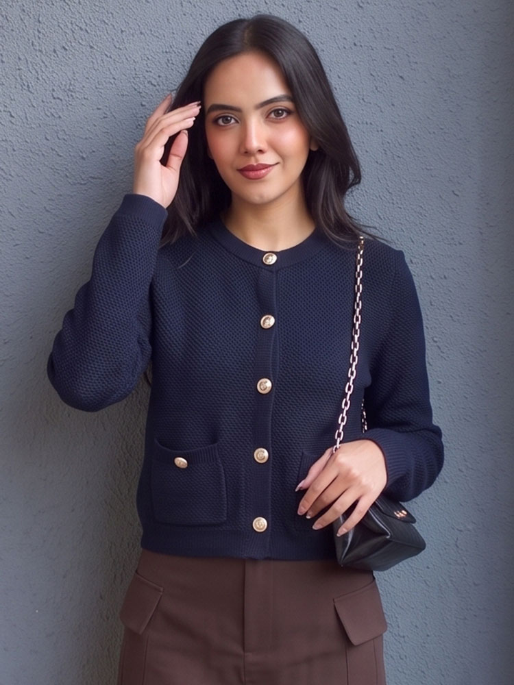 เสื้อคาร์ดิแกนผู้หญิง HH Vinta - Crop Cardigan Vintage บทวิจารณ์และราคา