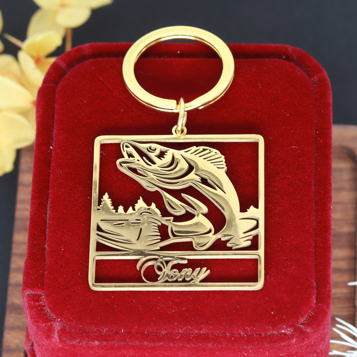 CUSTOM ชื่อพวงกุญแจปลาส่วนบุคค - Vintage Fashion Names บทวิจารณ์และราคา