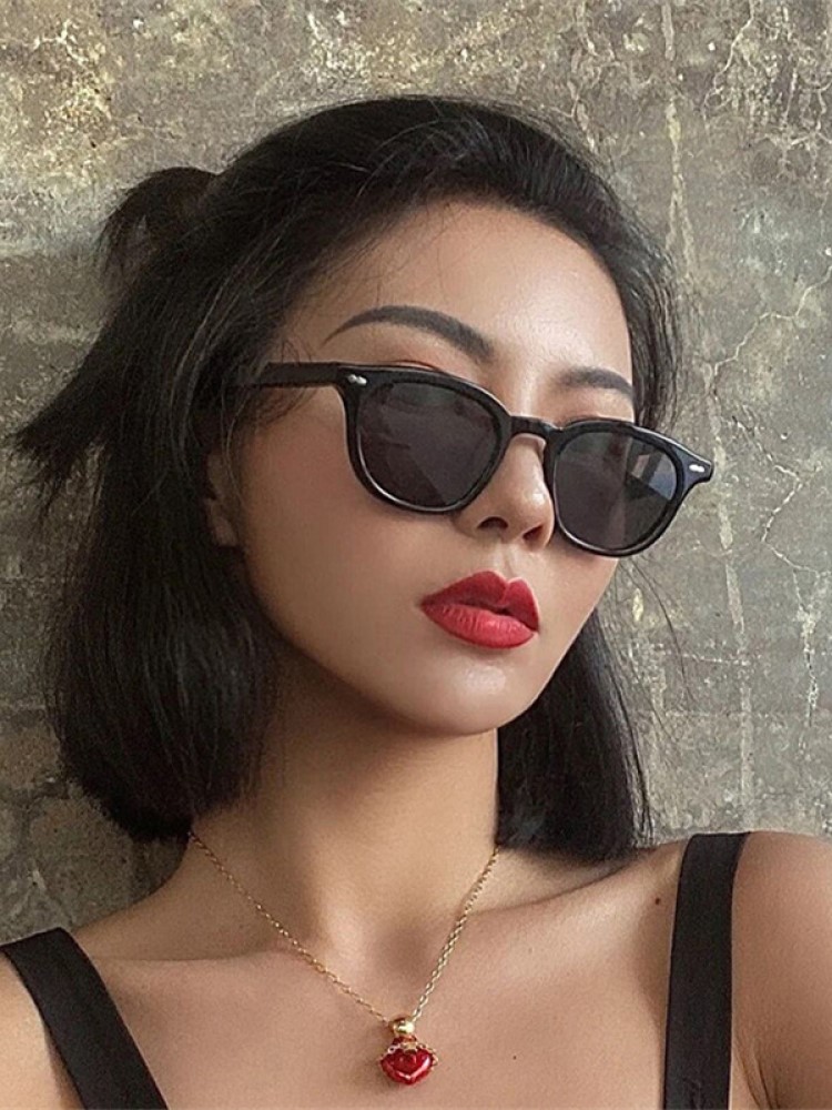 แว่นกันแดดทรงกลมเล็กแบบใหม่สำห - Vintage Fashion Girl บทวิจารณ์และราคา