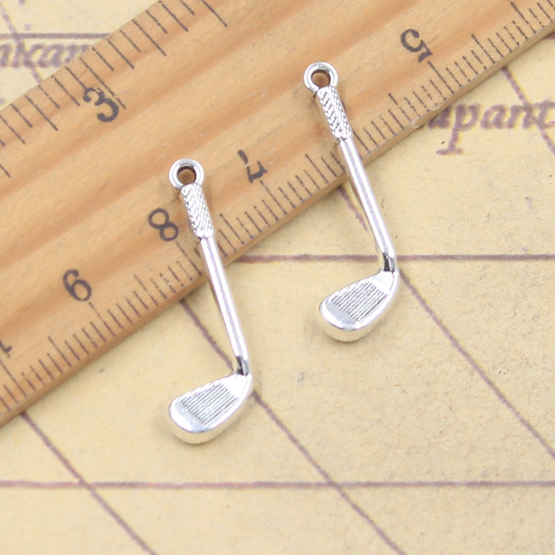 20pcs Charms Golf Club 27x9 มม - Vintage Fashion Club Photos บทวิจารณ์และราคา