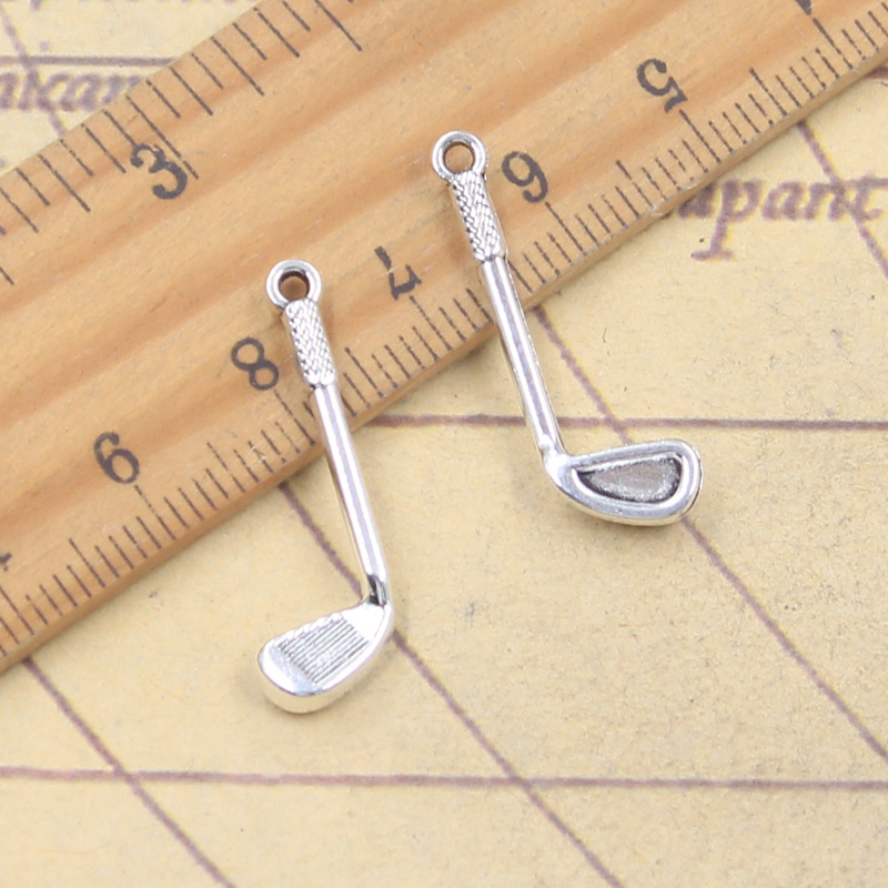 20pcs Charms Golf Club 27x9 มม - Vintage Fashion Club Photos บทวิจารณ์และราคา