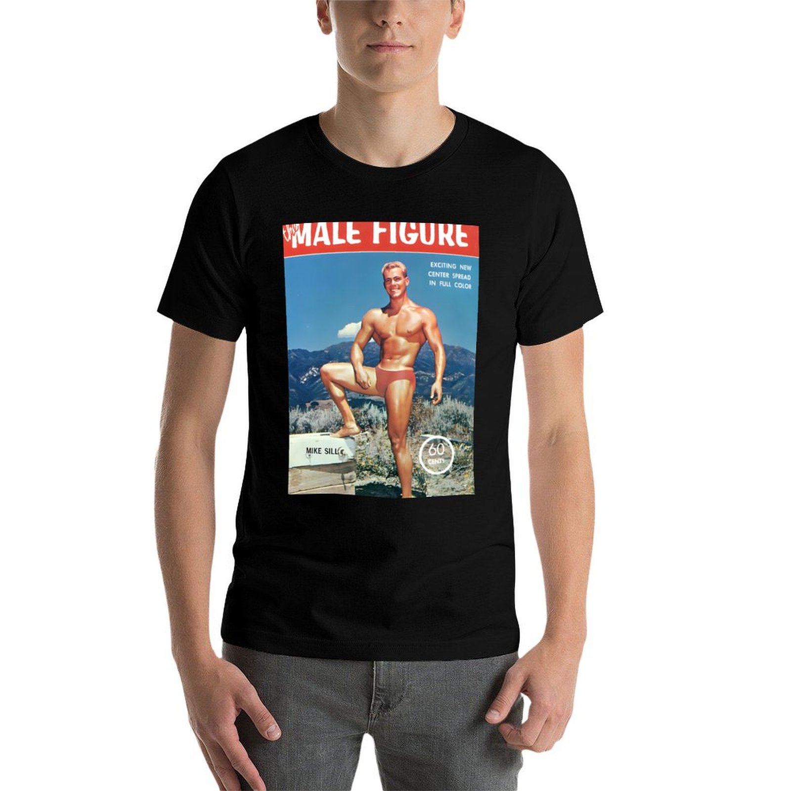 เสื้อยืดลายหน้าปกนิตยสารรูปชาย - Vintage Fashion Magazine บทวิจารณ์และราคา