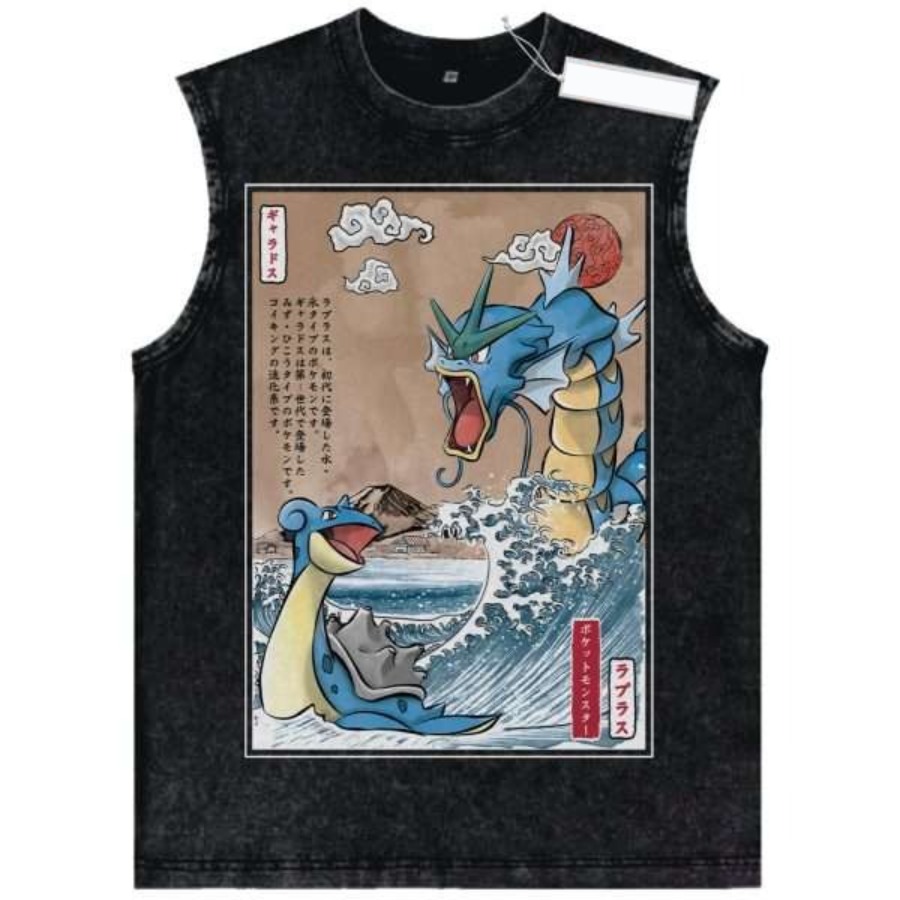 เสื้อกล้ามลายโปเกมอนสไตล์วินเท - Vintage Fashion Tv บทวิจารณ์และราคา