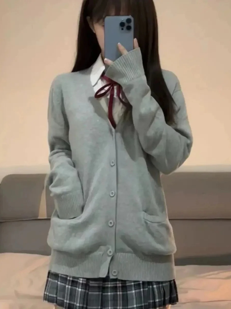 เสื้อคาร์ดิแกนไหมพรมแขนยาวสไตล - Crop Cardigan Vintage บทวิจารณ์และราคา