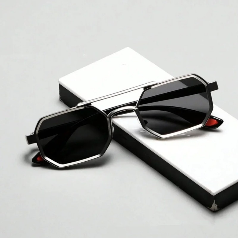 แว่นกันแดดทรงเหลี่ยมวินเทจสำหร - Vintage Fashion Style Men บทวิจารณ์และราคา