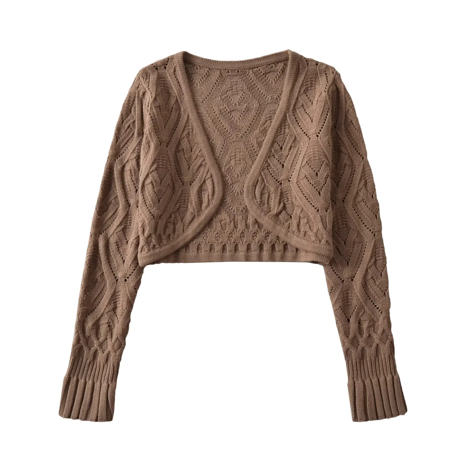 ชุดเซ็ตสองชิ้นสำหรับผู้หญิง ปร - Crop Cardigan Vintage บทวิจารณ์และราคา
