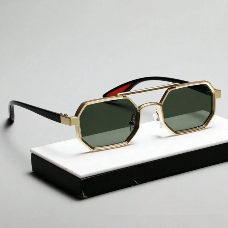 แว่นกันแดดทรงสี่เหลี่ยมวินเทจส - Vintage Fashion Style Men บทวิจารณ์และราคา