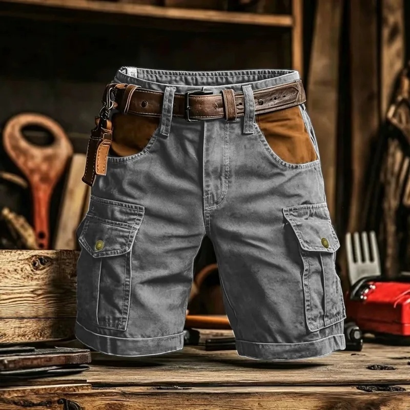 กางเกงขาสั้นผู้ชายคุณภาพสูงสำห - Vintage Fashion Style Men บทวิจารณ์และราคา