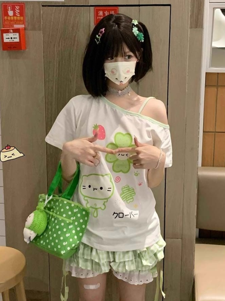 หวาน Kawaii Vintage ผู้หญิง Te - Vintage Fashion Subculture บทวิจารณ์และราคา