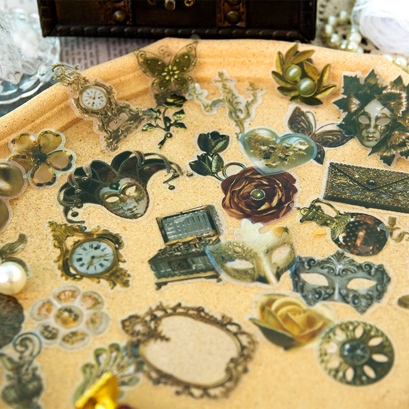 สติกเกอร์ฉลากวินเทจ 30 แผ่น ลา - Vintage Fashion Labels บทวิจารณ์และราคา