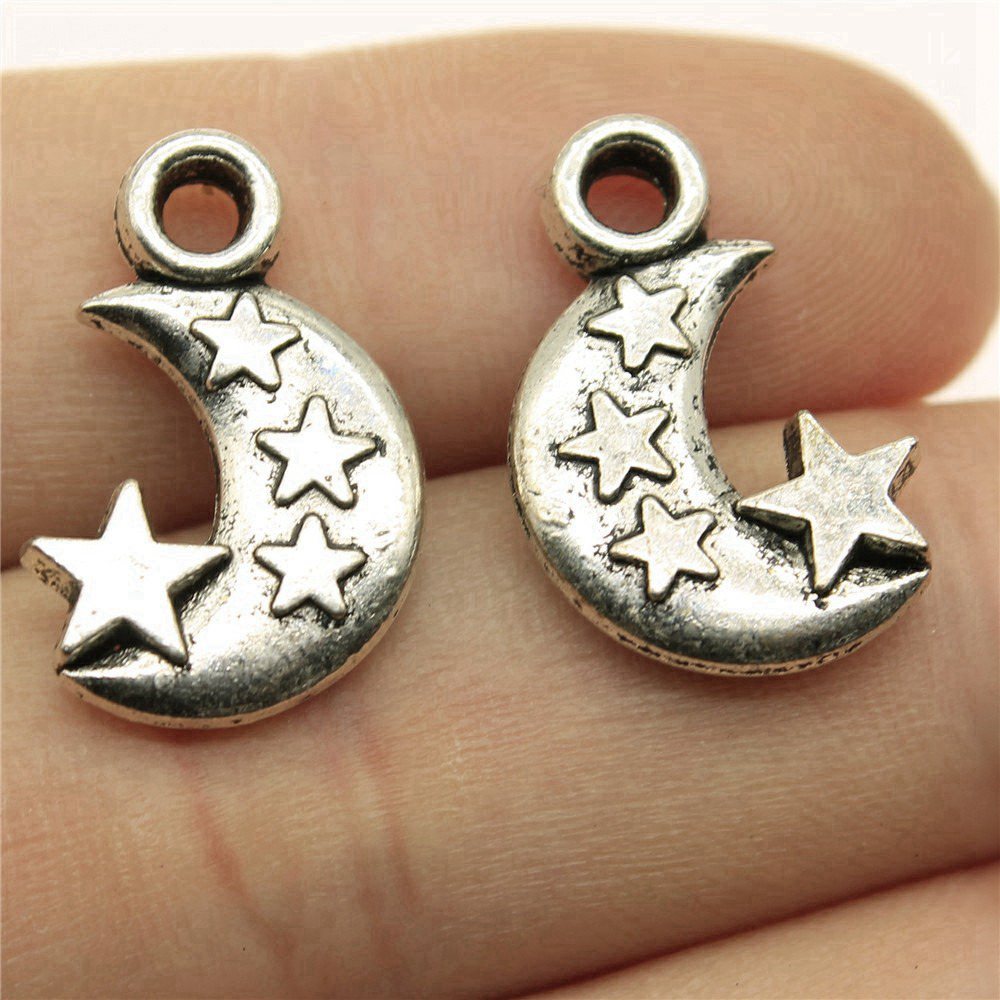 จี้รูปพระจันทร์เสี้ยวและดาวสลั - Vintage Fashion Jewelry Necklaces บทวิจารณ์และราคา