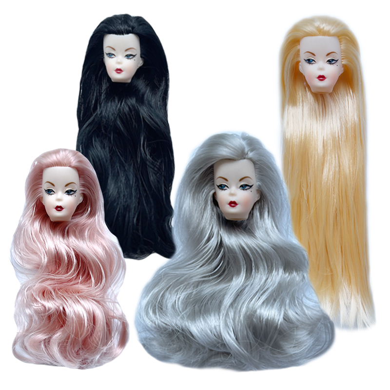 หัวตุ๊กตาผมหยิกสีฟ้า สำหรับตุ๊ - Vintage Fashion Girl บทวิจารณ์และราคา