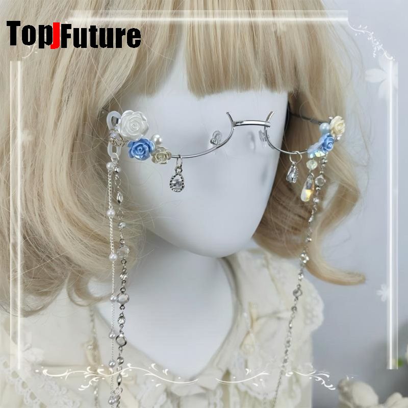 แว่นตาครึ่งกรอบลายดอกไม้สไตล์ฮ - Vintage Fashion Girl บทวิจารณ์และราคา