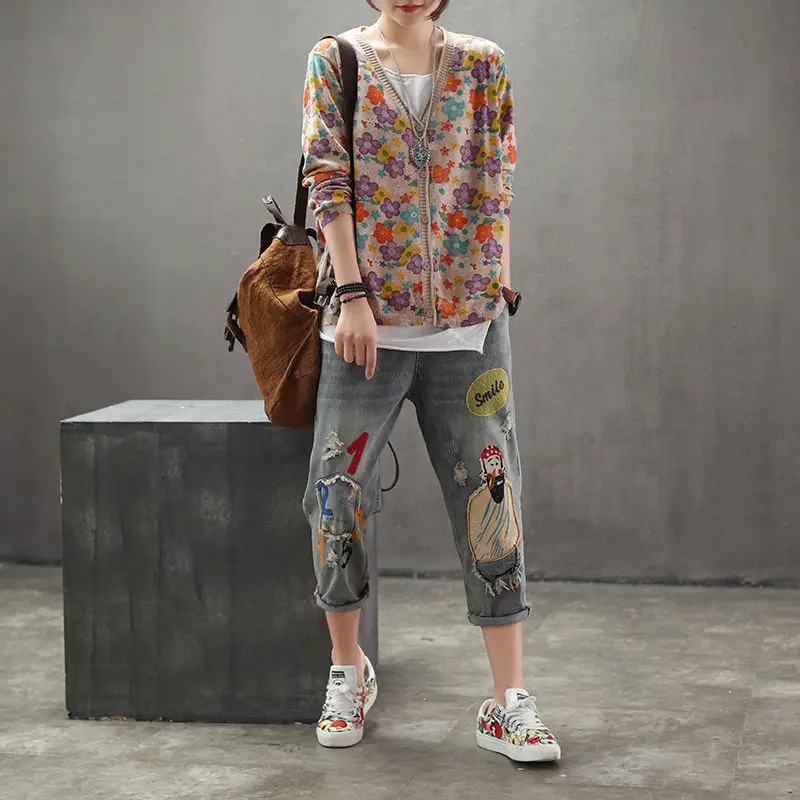 เสื้อคลุมไหมพรมสไตล์วินเทจ แขน - Crop Cardigan Vintage บทวิจารณ์และราคา