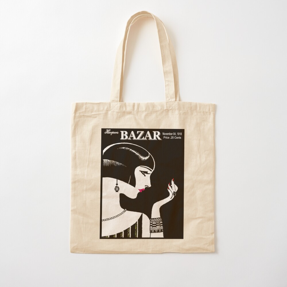 HARPERS BAZAR : กระเป๋าผ้าแคนว - Vintage Fashion Magazine บทวิจารณ์และราคา