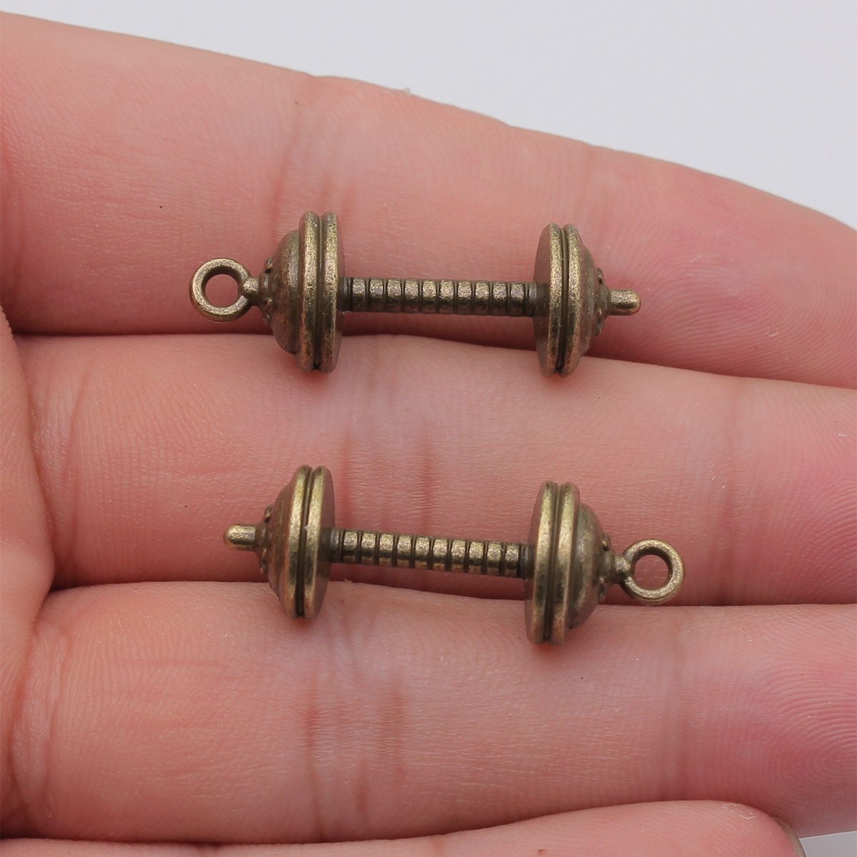 จี้โลหะผสมสังกะสีรูปดัมเบลสำหร - Vintage Fashion Jewelry Necklaces บทวิจารณ์และราคา