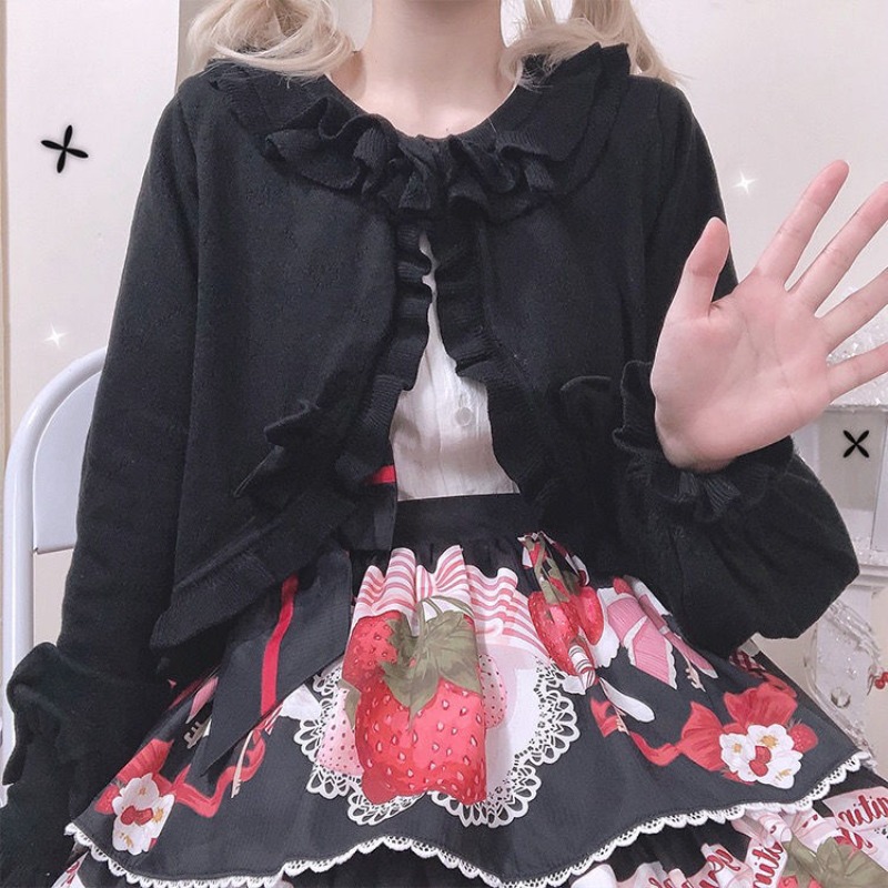 เสื้อคาร์ดิแกนถักลายหัวใจสไตล์ - Crop Cardigan Vintage บทวิจารณ์และราคา