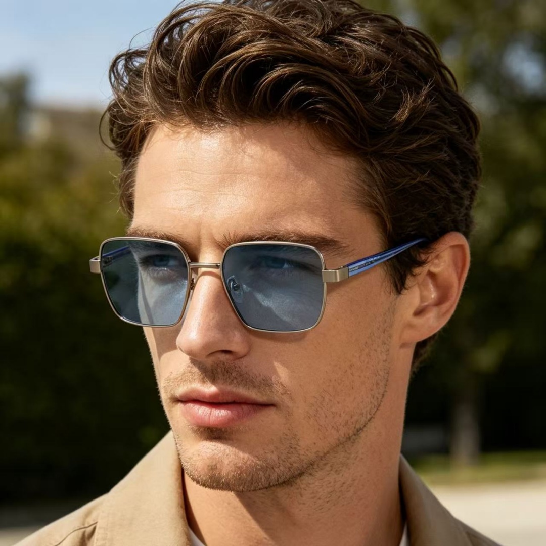 แว่นกันแดดแฟชั่นทรงสี่เหลี่ยมส - Vintage Fashion Style Men บทวิจารณ์และราคา